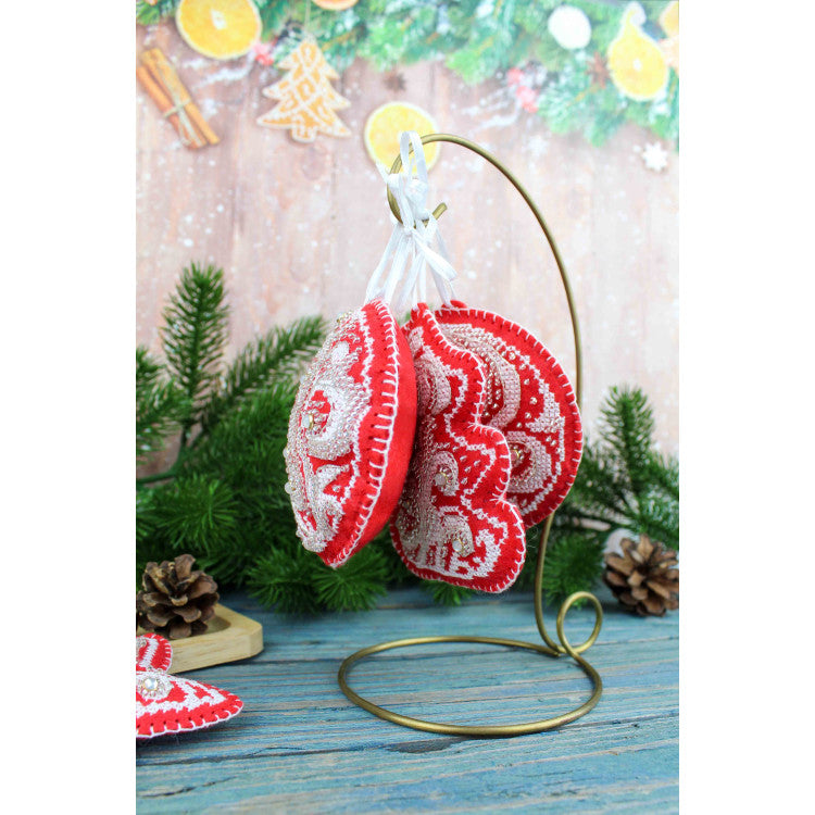 Embroidery Kit Christmas Tree Ornament - Frost Patterns: Christmas Tree ST-1091