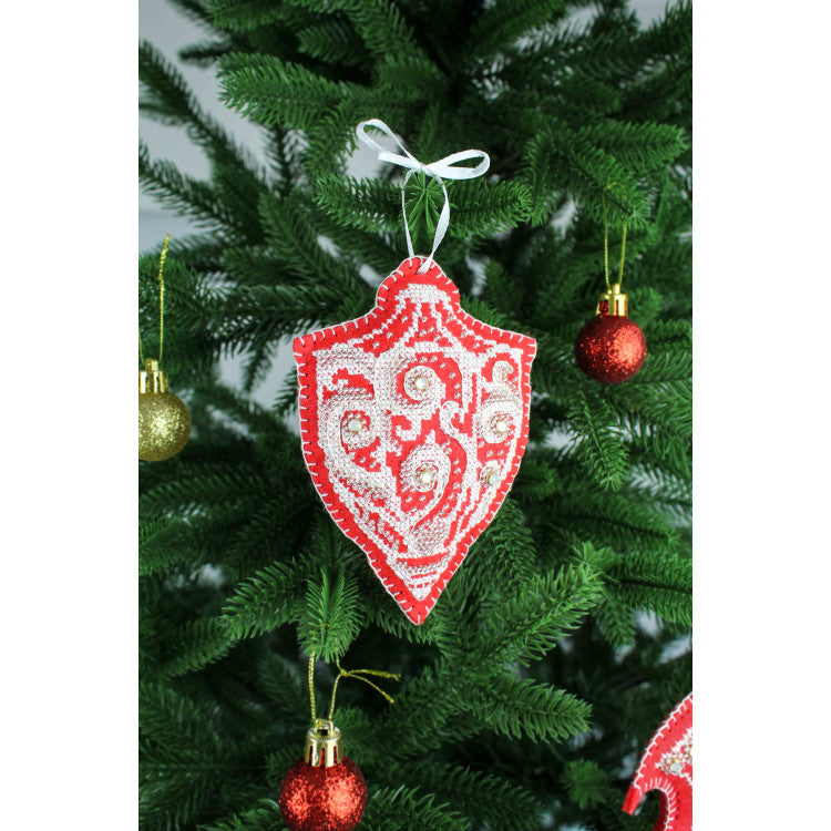 Embroidery Kit Christmas Tree Ornament - Frost Patterns: Flashlight ST-1093