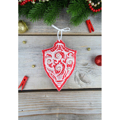 Embroidery Kit Christmas Tree Ornament - Frost Patterns: Flashlight ST-1093