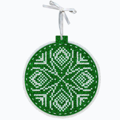 Borduurpakket Kerstboomhanger - Pine Pattern ST-1084