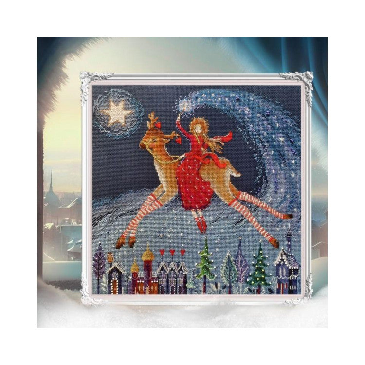 Kruissteek Borduurpakket Met Kralen - Starry Blizzard M1005