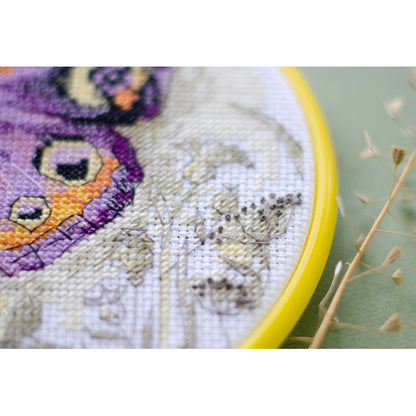 Cross Stitch Embroidery Kit incl. Embroidery Hoop - Sun's Kiss AAHM-081