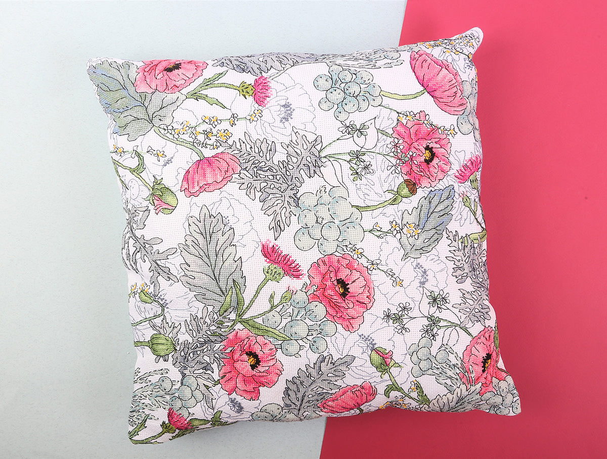 Kit de broderie pour coussin - Coquelicots PD-7204