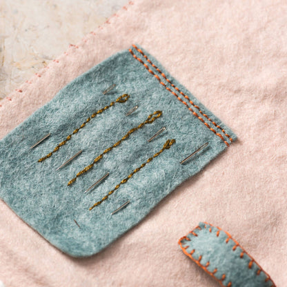 Embroidery Kit with Felt - Sewing Roll