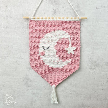 Kit de crochet DIY - Décoration murale en forme de lune