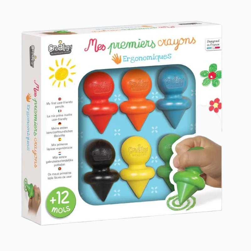 Créa Lign - Mijn Eerste Kleurpotloden - 6 Stuks