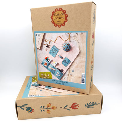 Embroidery Kit with Felt - Sewing Roll