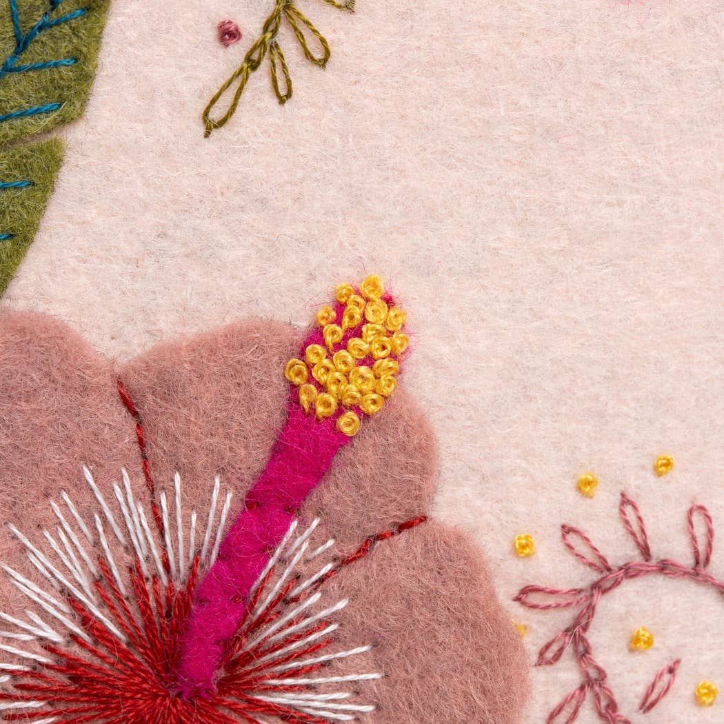 Kit de bricolage pour cerceau d'appliqué colibri