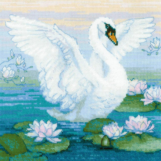 Embroidery kit - White Swan