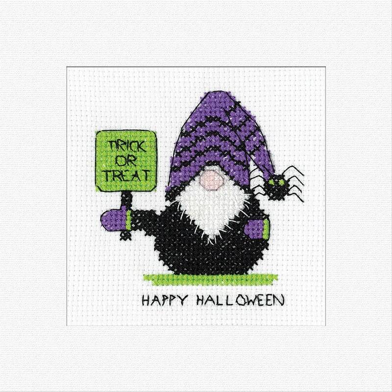 Greeting Card Embroidery Kit - Halloween - Gonk: Trick or Treat