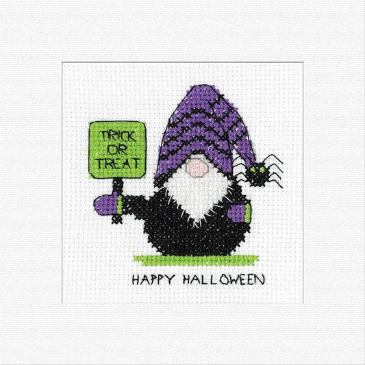 Greeting Card Embroidery Kit - Halloween - Gonk: Trick or Treat