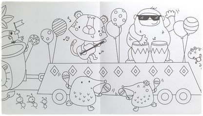 The Longest Coloring Book: The Animal Fanfare