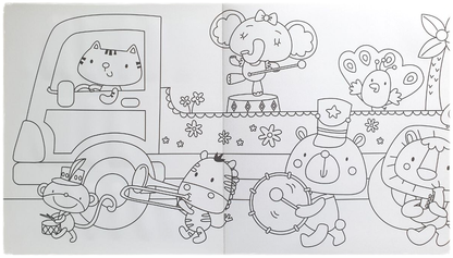 The Longest Coloring Book: The Animal Fanfare
