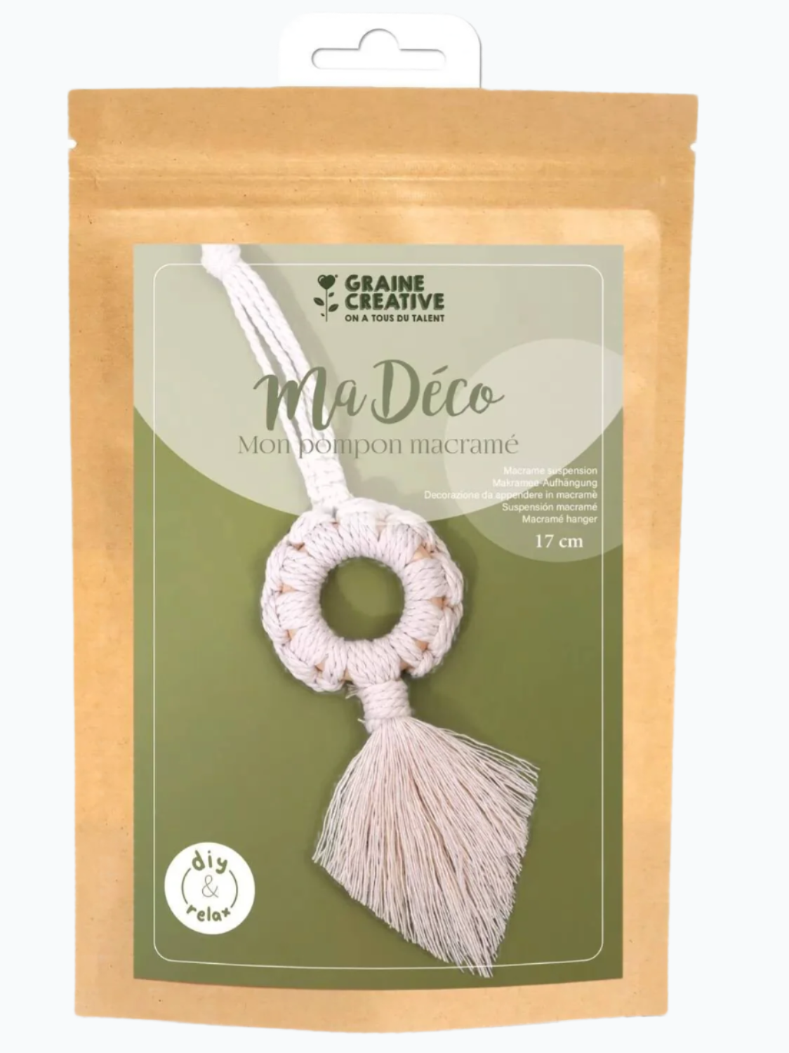DIY Kit Macramé - Hanger - Pompom