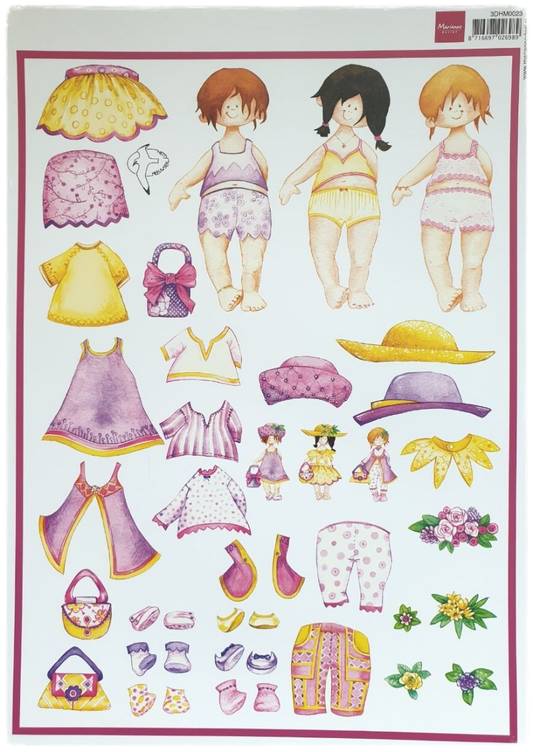 3D Cutting Sheet - Dress-up Sweetie - 3DHM 0023