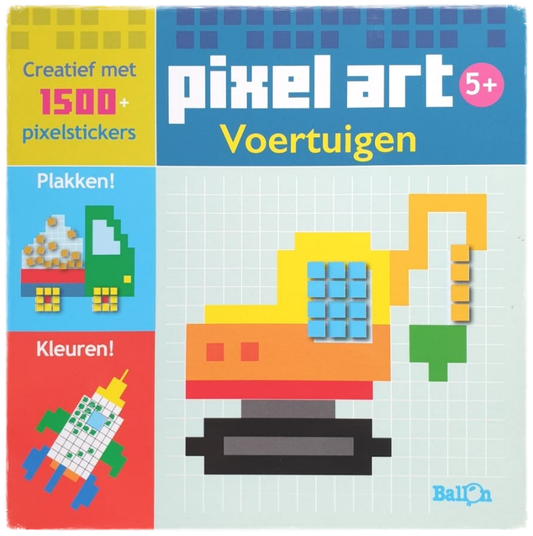 Sticker Book - Pixel Art - Vehicles
