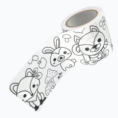 Masking Tape om in te Kleuren - Bosdieren