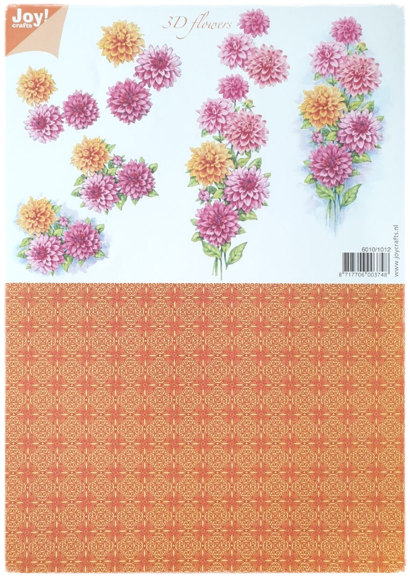 3D Cutting Sheet - 3D Flowers - 6010/1012
