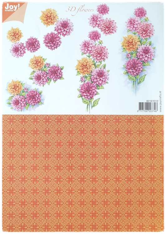 3D Cutting Sheet - 3D Flowers - 6010/1012
