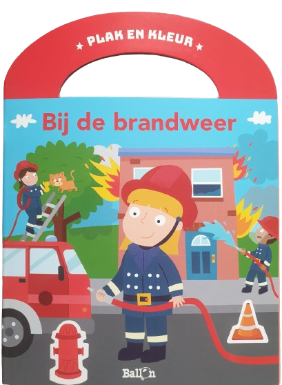 Plak en Kleur - Bij De Brandweer