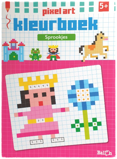 Pixel Art Kleurboek - Sprookjes