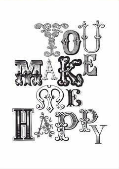 Clear Stamp - You Make Me Happy