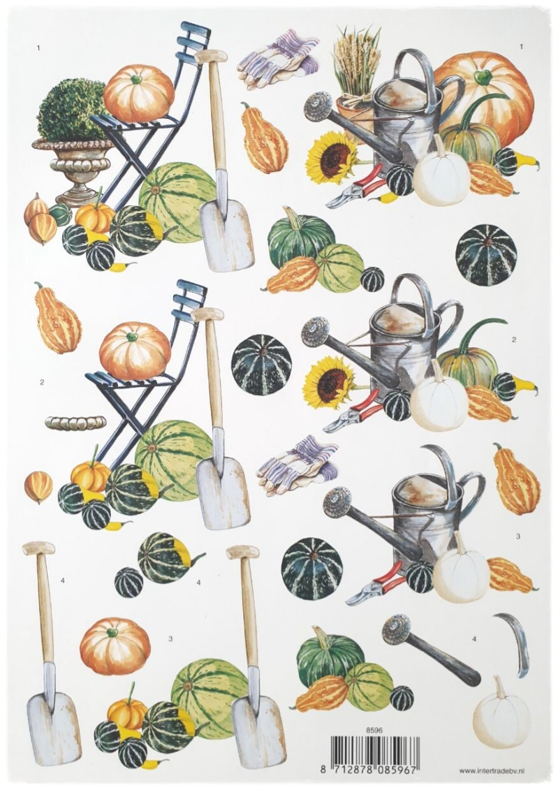3D Cutting Sheet - Gardening - 8596