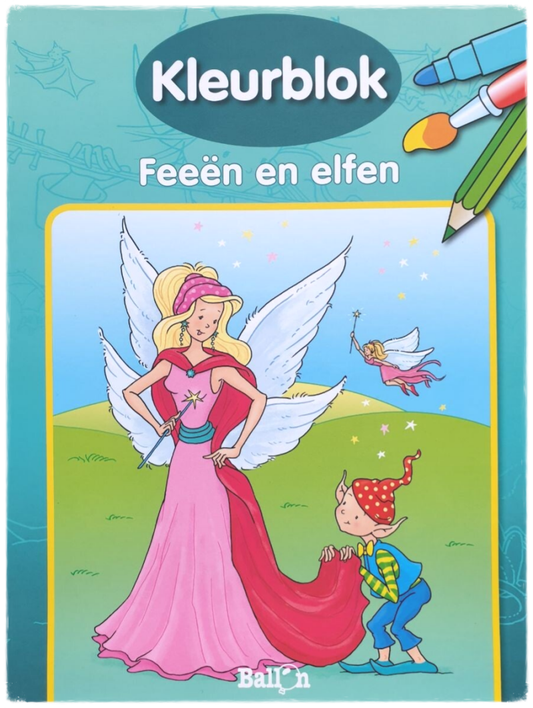 Kleurblok - Feeën en Elfen