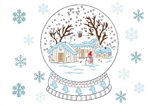 Embroidery kit - Boules De Neige