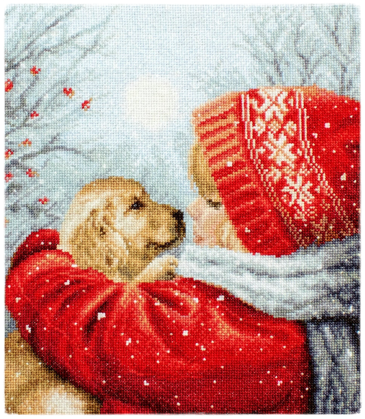 Borduurpakket - Christmas Hugs L8019