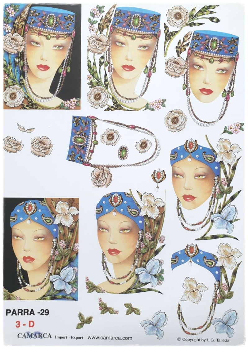 3D Cutting Sheet - Exotic Ladies - Parra 29