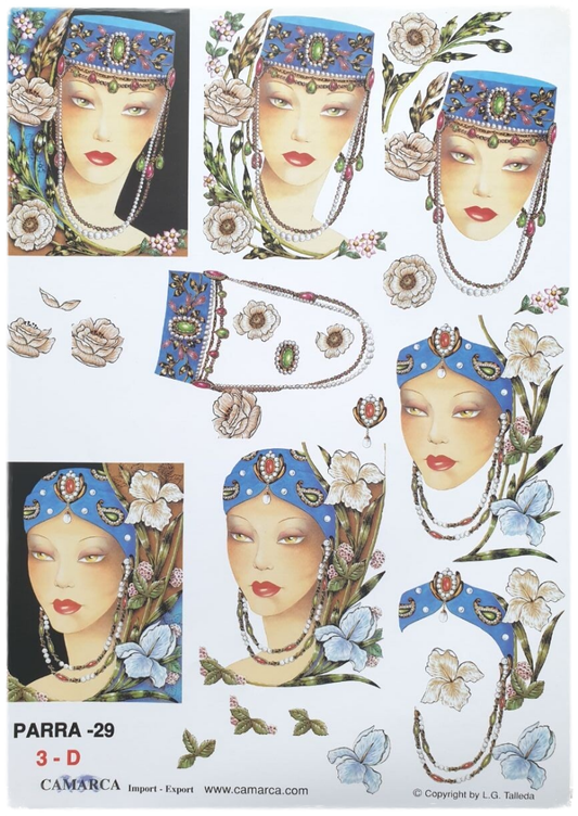 3D Cutting Sheet - Exotic Ladies - Parra 29