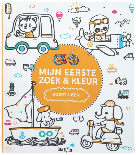 Mijn Eerste Zoek en Kleur - Voertuigen