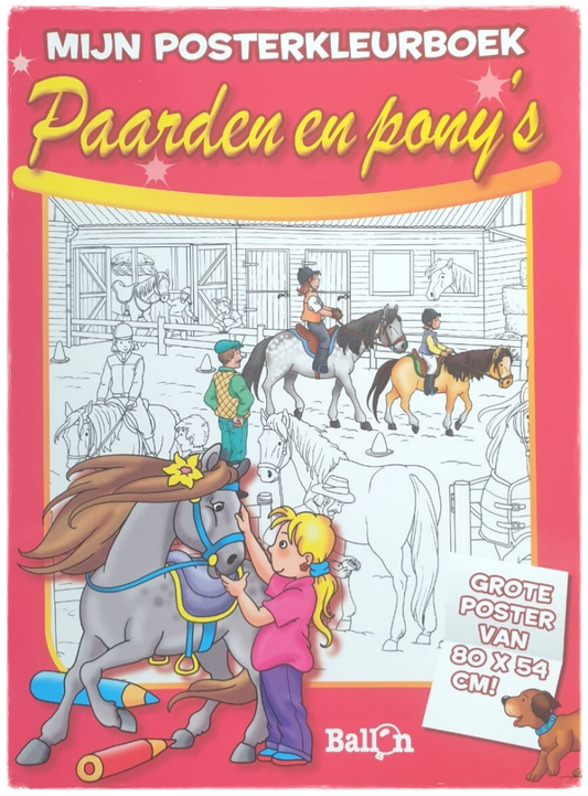 Mijn Posterkleurboek - Paarden en Pony's