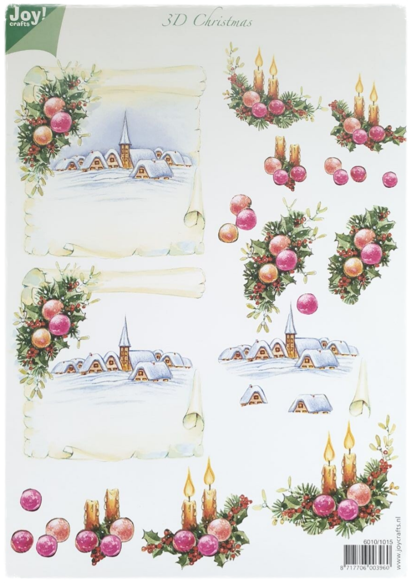 3D Cutting Sheet - 3D Christmas - 6010/1015