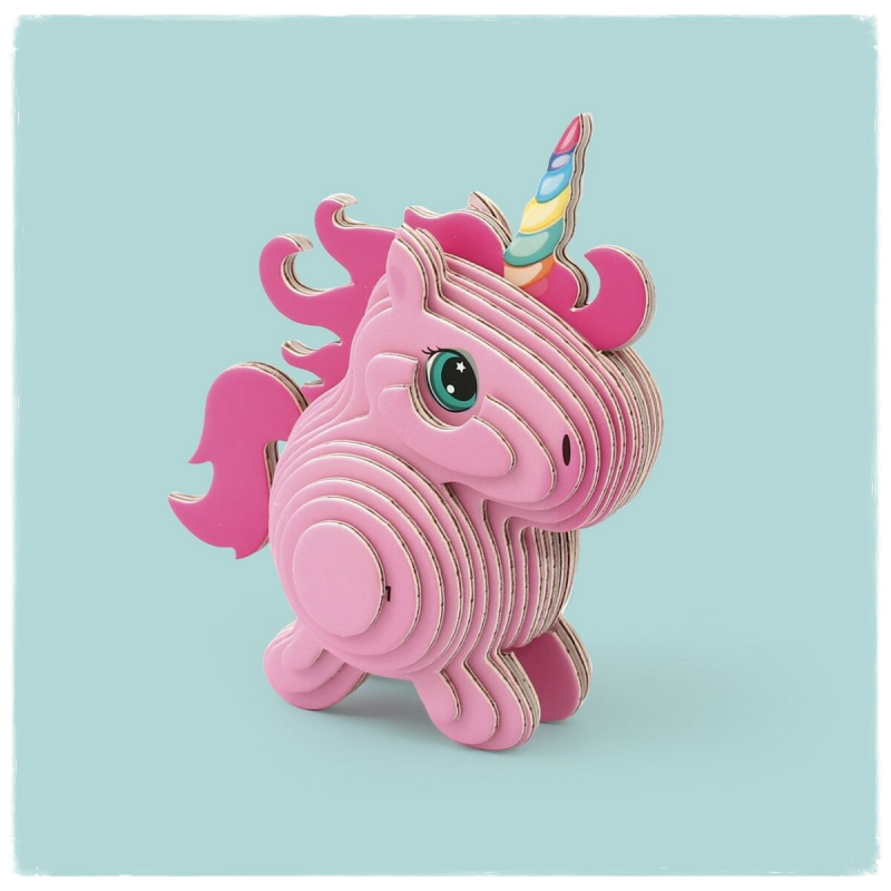 Mini Knutselpakket 3D Maquette - Eenhoorn