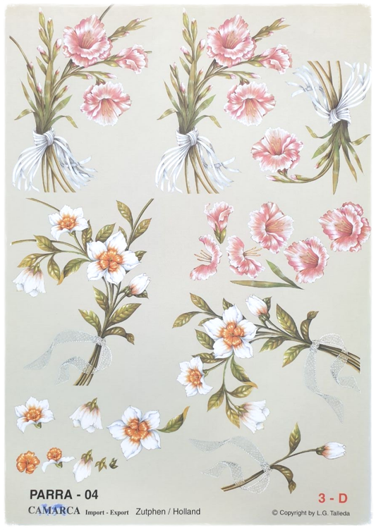 3D Cutting Sheet - Flowers - Parra 04