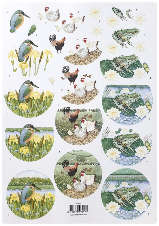 3D Knipvel - Dieren op het Platteland - 8569