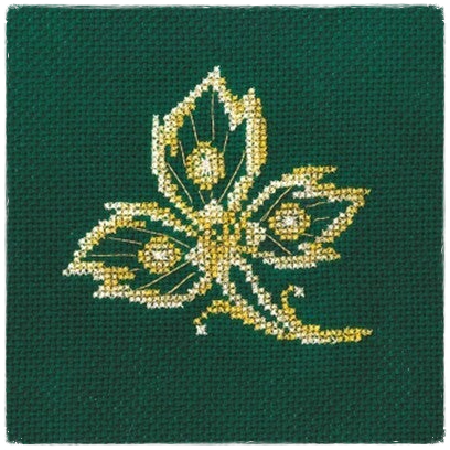 Kit de broderie - Feuille