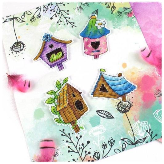 Borduurpakket Magneten - Bird House