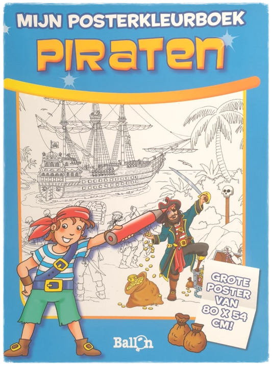 Mijn Posterkleurboek - Piraten