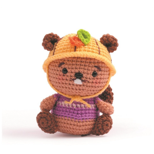 DIY Crochet Kit - Beaver Amigurumi Kit