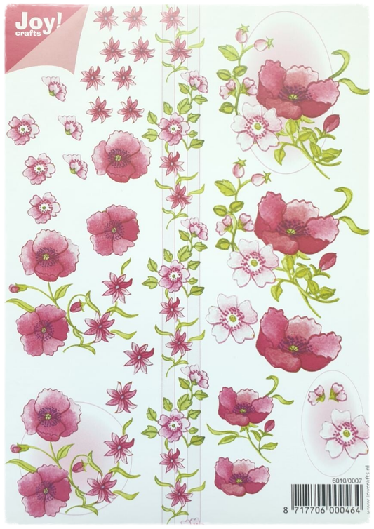3D Knipvel - Bloemen A5 - 6010/0007