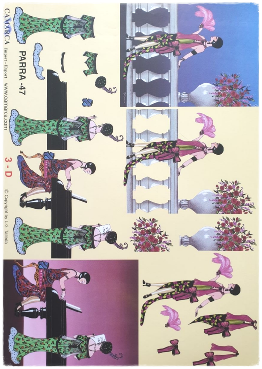 3D Cutting Sheet - Vintage Ladies - Parra 47