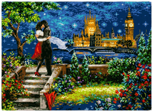 Embroidery kit - Date in London (Magic Needle)