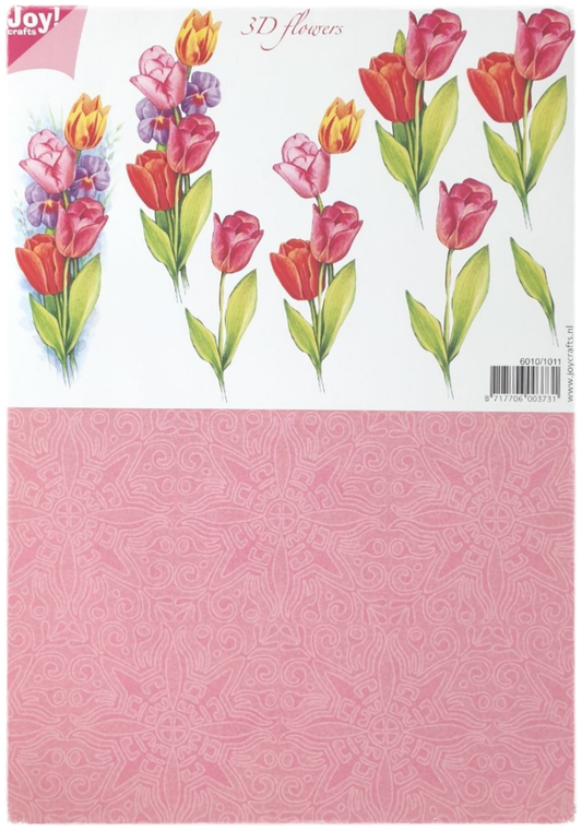 3D Cutting Sheet - 3D Flowers - 6010/1011