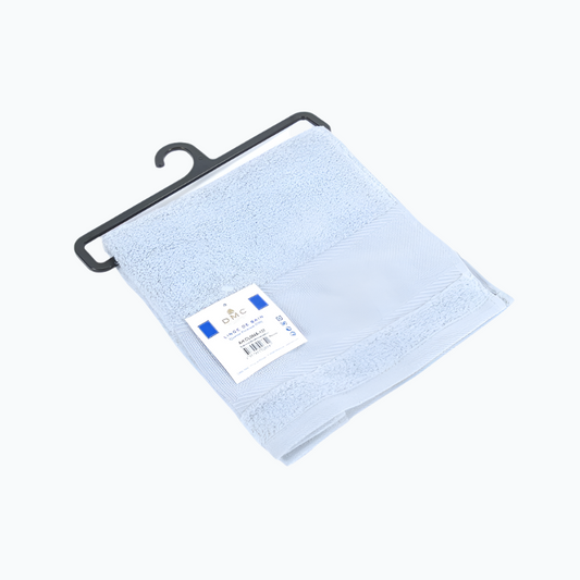 Guest towel with Aida embroidery strip - 30x50 cm - Cloud blue