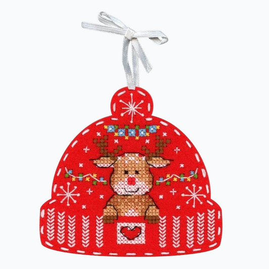 Embroidery Kit Christmas Tree Ornament - Hello From The North ST-1012
