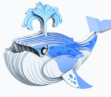 Mini Knutselpakket 3D Maquette - Walvis