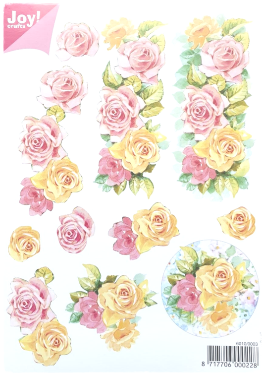 3D Knipvel - Bloemen A5 - 6010/0003